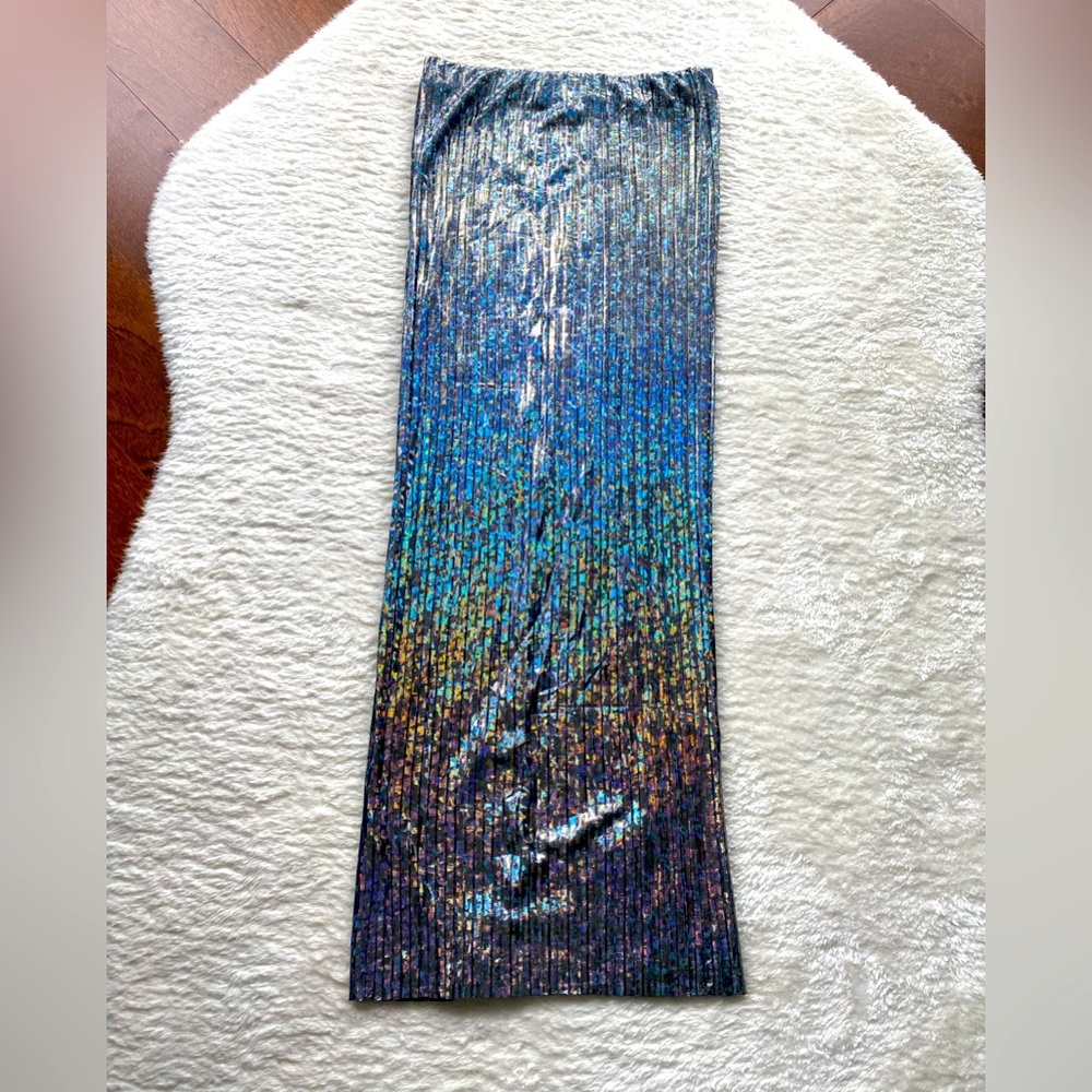 Topshop metallic skirt